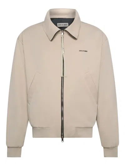State Of Order Zip-up Jacket In Neutral