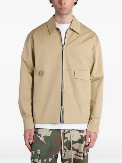 State Of Order Zip-up Pocket-detail Jacket In Neutral