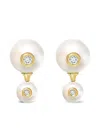 State Property 18k Yellow Gold Nemara Pearl Earrings In Gold
