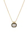 STATE PROPERTY CABOT MINOR 18K YELLOW GOLD; DIAMOND AND ENAMEL NECKLACE