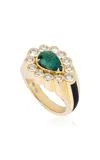 State Property Sanssouci Bloom Emerald Ring In Gold
