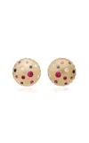 State Property Toadstool Confetti Sapphire Earrings In Brown