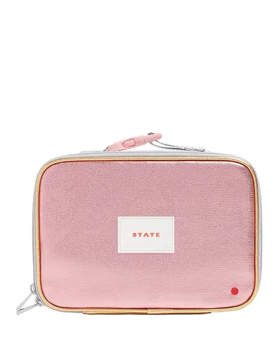 State Kids' Rodgers Printed Lunch Bag In Pink Multi