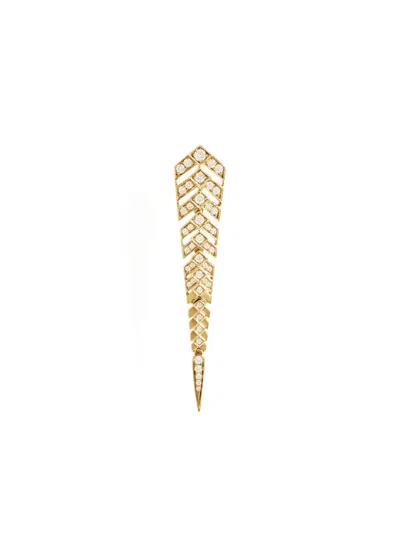 Statement Paris 18k Gold Fiamond Chevron Earring