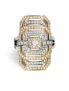 Statement Paris 18kt Rose Gold And Sterling Silver My Way Diamond Ring In Silber