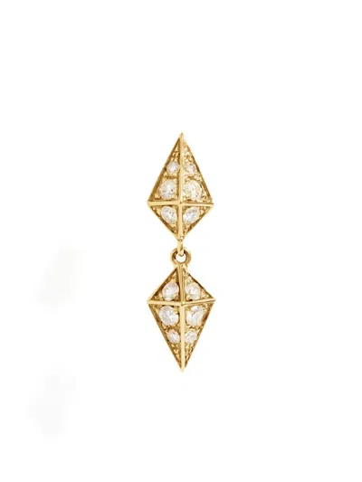 Statement Paris 18kt Yellow Gold Diamond Geometric Earring