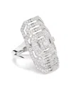 Statement Paris Silver Ring My Way Diamond Ring In Silver