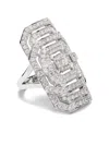 Statement Paris Ring My Way Xxl Sterling Silver And Diamond Cocktail Ring In Silver