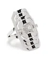 Statement Paris Sterling Silver My Way Diamond Ring In Silver