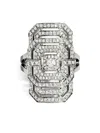 Statement Paris Sterling Silver My Way Diamond Ring In Silver