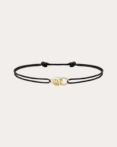 Statement Paris Women's Diamond & 18k Gold Small Rivet Cord Bracelet