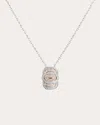 Statement Paris Women's My Way 18k Gold And Rhodium-plated Sterling Silver Diamond Pendant Necklace In Pink/silver