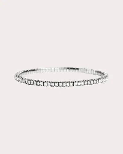 Statement Paris Women's Diamond Anyway Bangle In Silver