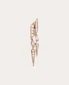 Statement Paris Women's Anyway 18k Gold Diamond Single Earring In Pink