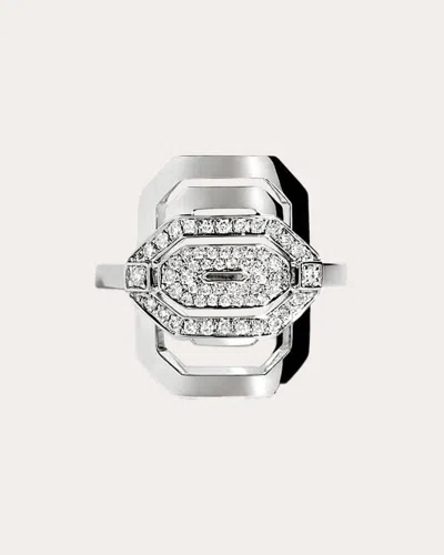 STATEMENT PARIS WOMEN'S DIAMOND HALF-PAVÉ MINI MY WAY RING