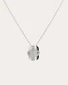 STATEMENT PARIS WOMEN'S DIAMOND HALF-PAVÉ MY WAY PENDANT NECKLACE