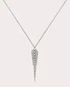 Statement Paris Women's Stairway M Rhodium-plated Sterling Silver Diamond Pendant Necklace In Silver