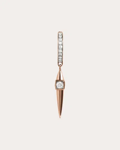 Statement Paris Women's Diamond Rockaway Peak Hoop Earring In Pink