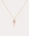 Statement Paris Women's Stairway S 18k Gold Diamond Pendant Necklace In Pink