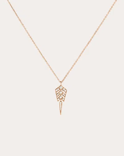 Statement Paris Women's Diamond S Stairway Pendant Necklace In Pink