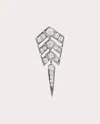 Statement Paris Women's Stairway S Rhodium-plated Sterling Silver Diamond Single Earring In Silver