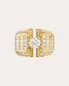 Statement Paris Women's Meaningful 18k Gold Diamond Ring In Gold