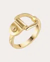 Statement Paris Women's Rivet 18k Gold Ring In Gold
