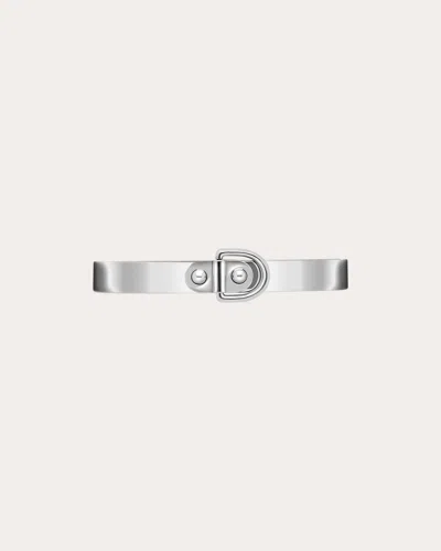 Statement Paris Women's Rivet Bangle Bracelet In Silver