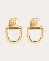 Statement Paris Women's Rivet M 18k Gold Stud Earrings In Gold