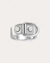 Statement Paris Women's Rivet Ring In Silver