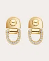 Statement Paris Women's Rivet S 18k Gold Diamond Stud Earrings In Gold