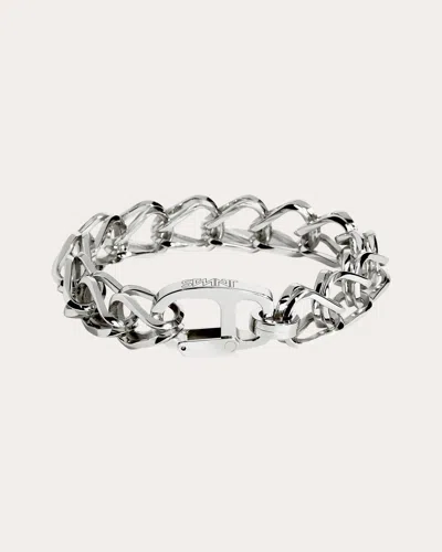 Statement Paris Women's Sterling Silver Unchained Bracelet Rhodium-plated Sterling Silver