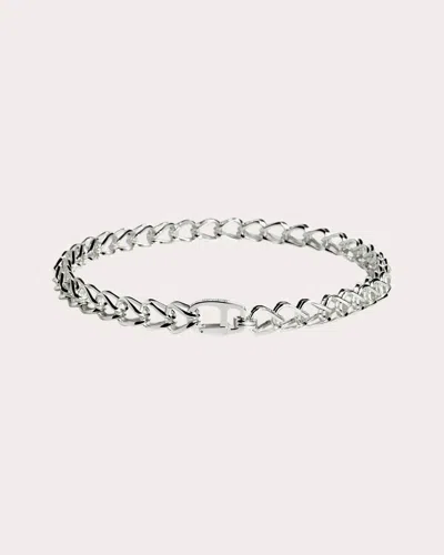 Statement Paris Women's Sterling Silver Unchained Necklace Rhodium-plated Sterling Silver