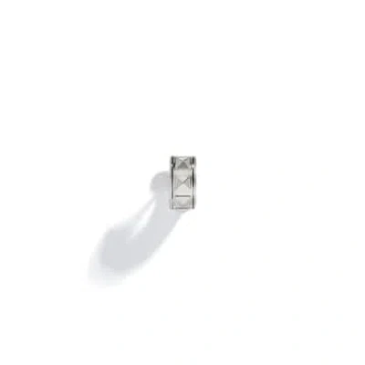 Statement Rockaway Earrings Silver Pins In White