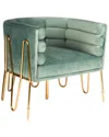 Statements By J Alexa Gold Barrel Chair