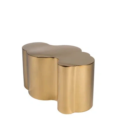 Statements By J Caldria Kate Coffee Table With Cloud-shaped Freeform Design – Modern Accent Table In Gold