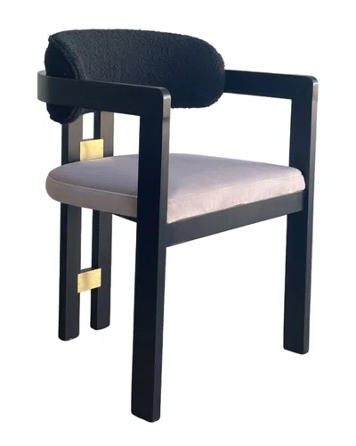 Statements By J Conan Wood Dining Armchair Chair In Blue