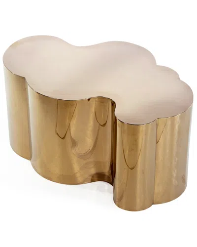 Statements By J Kate Chrome Coffee Table In Gold