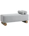 Statements By J Milly Modern Bench With Tube Pillows