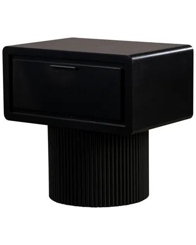 Statements By J Modern Marant Fluted Nightstand In Black