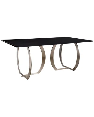 Statements By J Monique Glass Top Dining Table For 6 In Gold