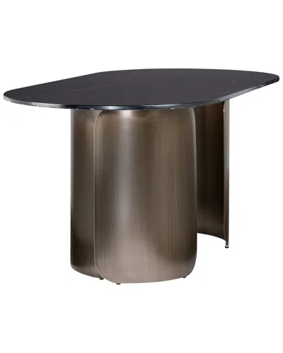 Statements By J Nolan Marble Top Dining Table For 8