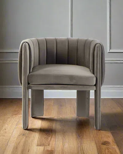 Statements By J Olivia Barrel Chair In Gray