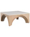 Statements By J Paxton Marble Top Rectangular Coffee Table In Multi