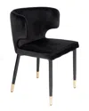Statements By J Set Of 2 Kayla Curved Upholstered Dining Chair
