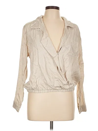 Pre-owned Stateside 3/4 Sleeve Blouse In Brown