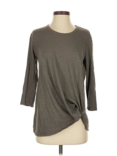 Pre-owned Stateside 3/4 Sleeve T-shirt In Gray