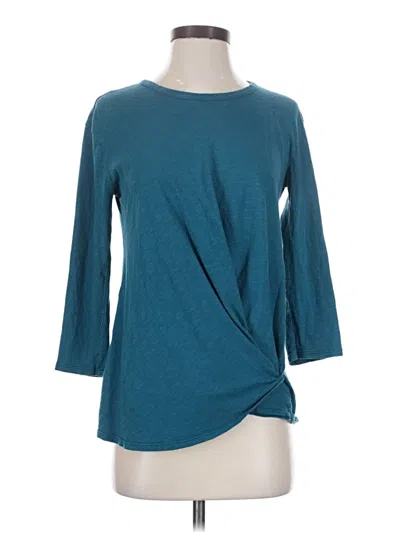 Pre-owned Stateside 3/4 Sleeve T-shirt In Teal