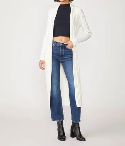 Stateside Box Pleat Duster In Cream In White