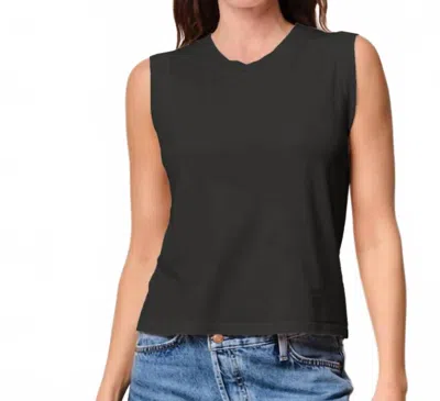 Stateside Cloud Jersey Muscle Tank In Black